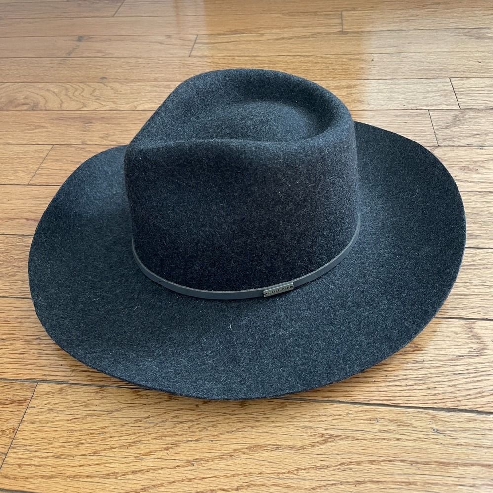 NEW‎ Gigi Pip Rancher Hat Sz XS 55 100% Australian Wool Charcoal Gray Cowboy NWT